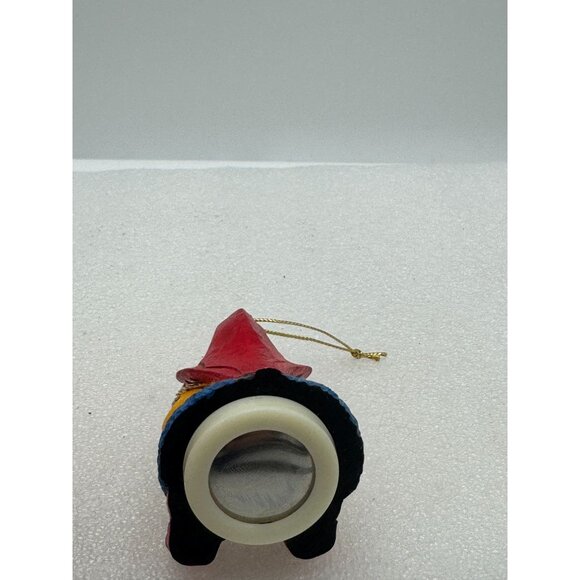 Vintage Steve Tunturi Hand Carved Gnome Musical Christmas Ornament - Picture 5 of 6